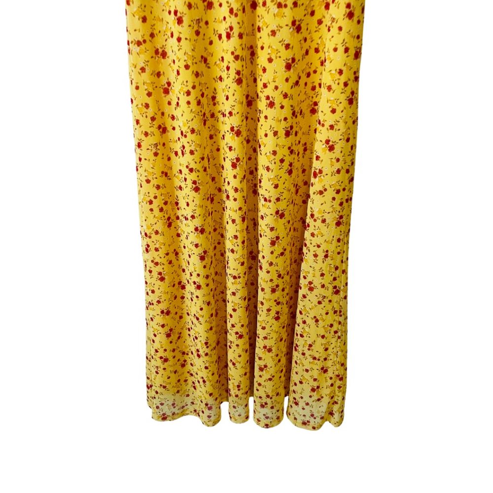 SPORTSGIRL - Butter Yellow Red Floral Maxi Dress New With Tags Size Small - Picture 3 of 11